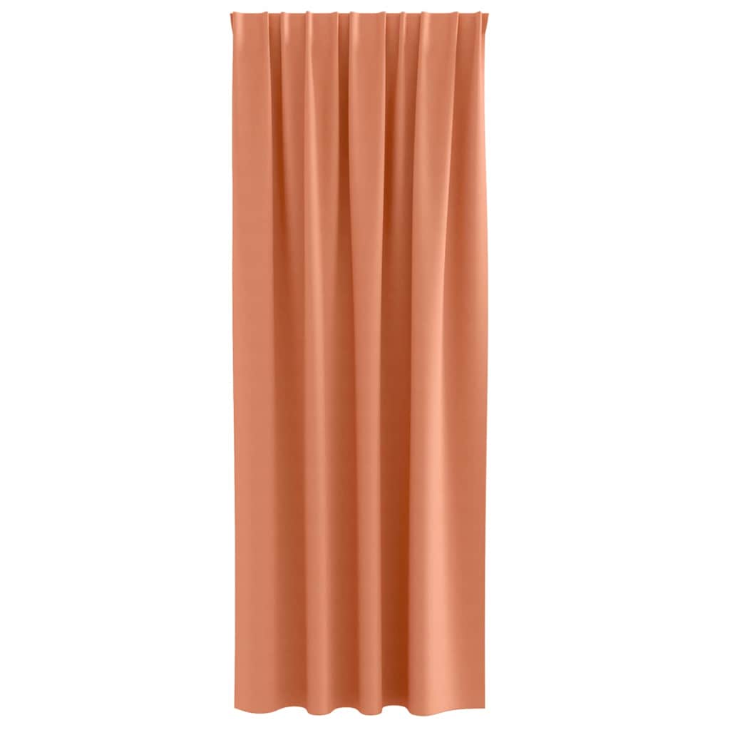 Verdunkelungs-Vorhänge mit Ringen 2 pcs Terrakotta 225 x 140 cm