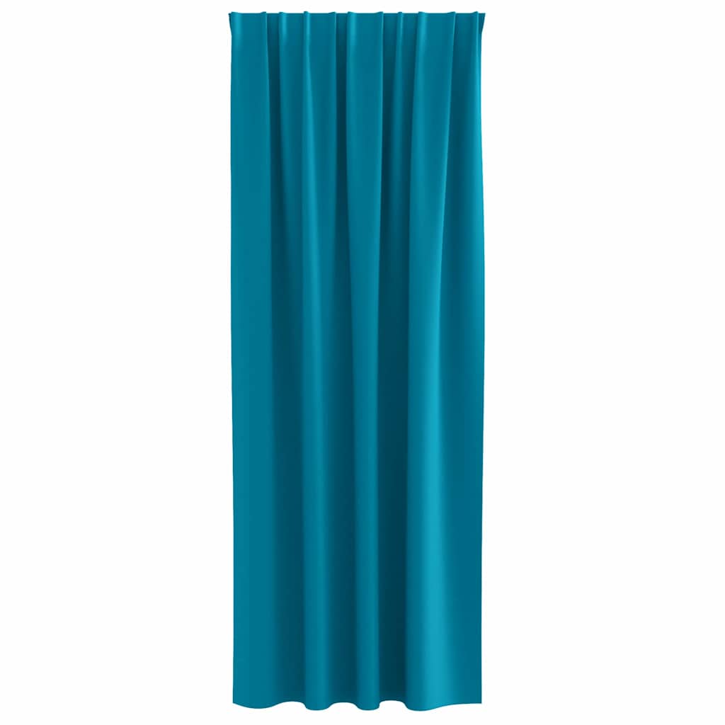 Verdunkelungs-Vorhänge mit Ringen 2 pcs Türkis 245 x 140 cm