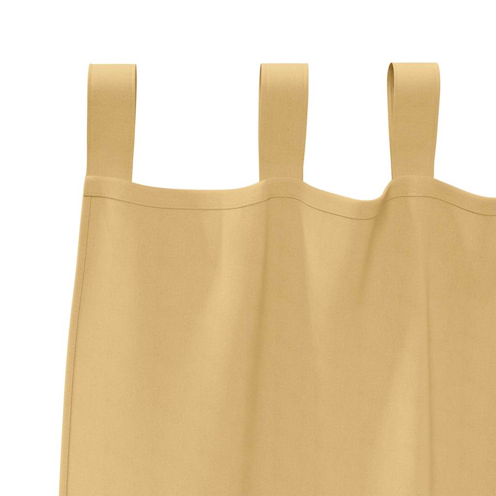 Verdunkelungs-Vorhänge mit Ringen 2 stk. Beige 260 x 140 cm