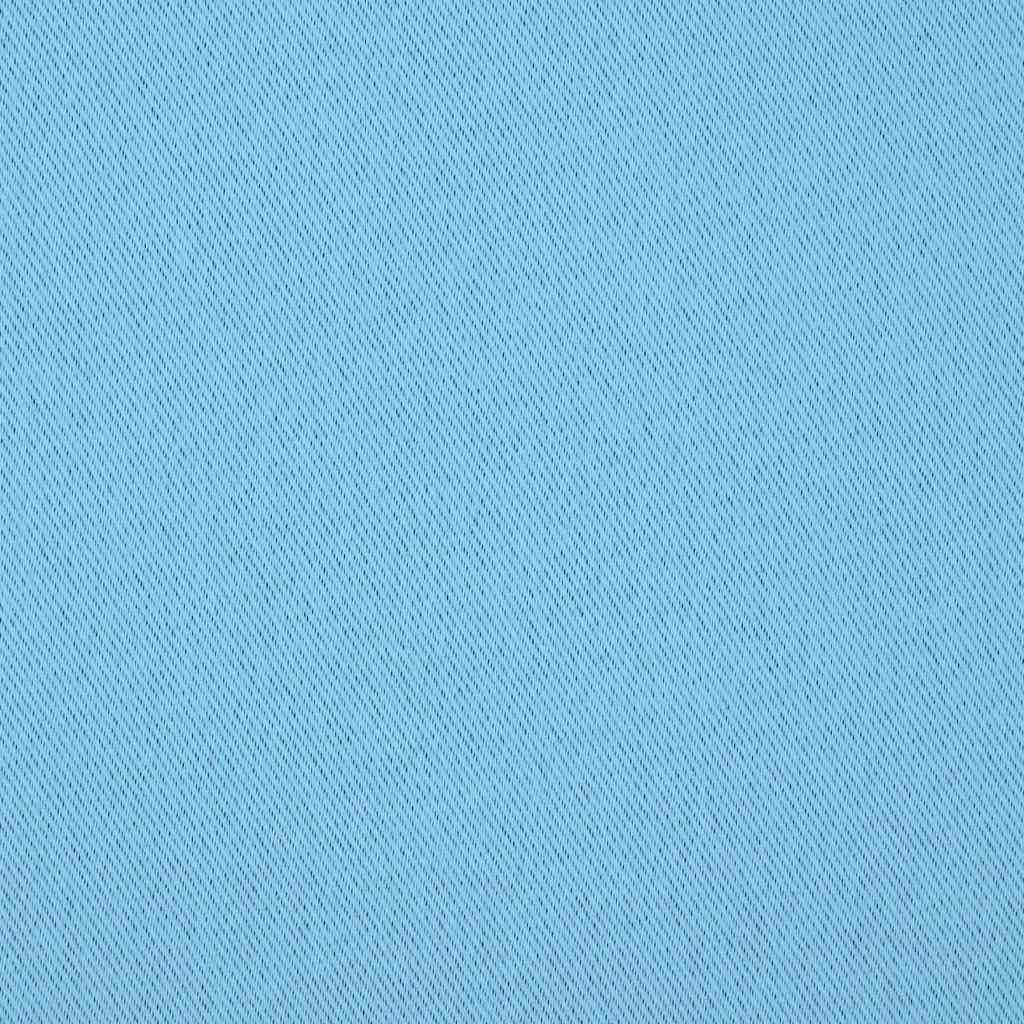 Verdunkelungs-Vorhänge mit Ringen 2 stk. Himmelblau Polyester
