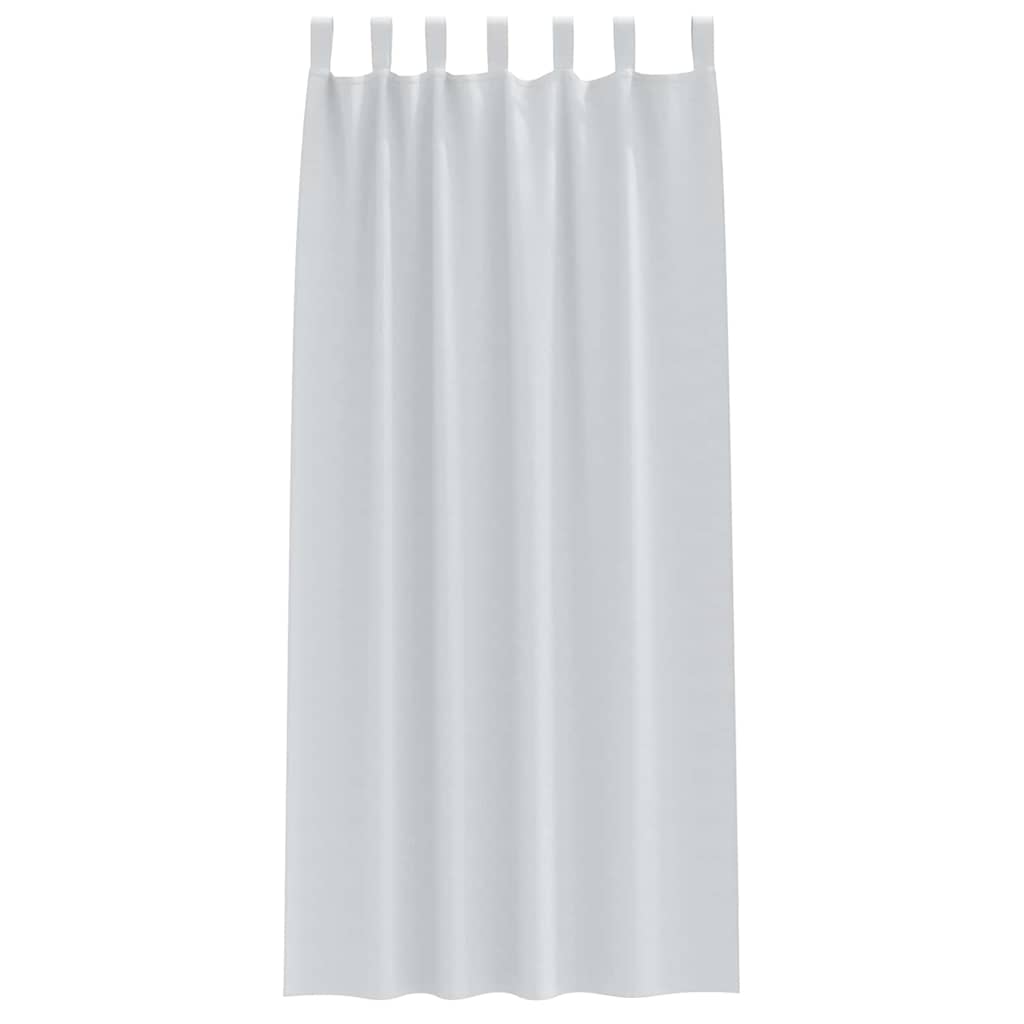 Verdunkelungs-Vorhänge mit Ringen 2 pcs Helles Grau
