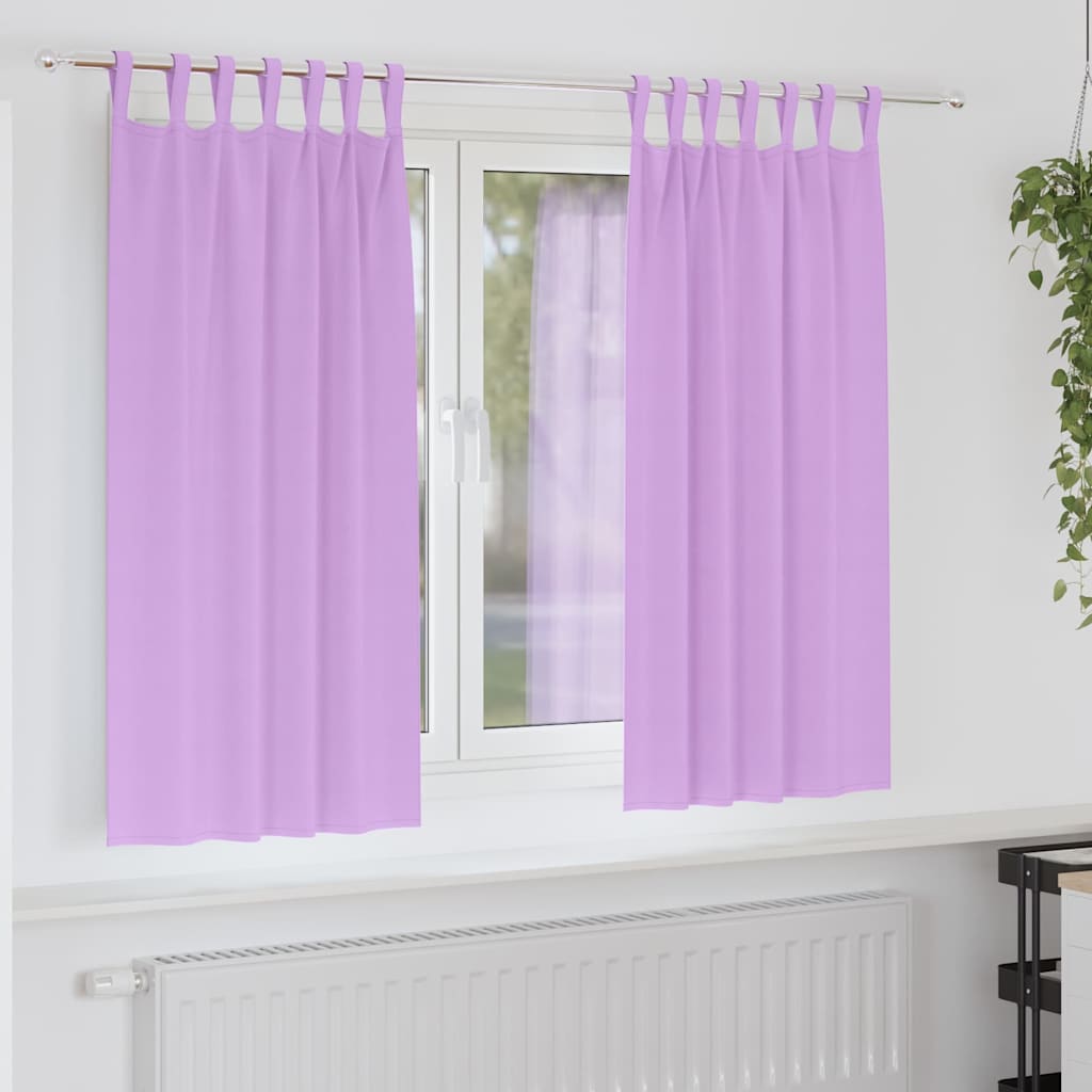 Verdunkelungs-Vorhänge mit Ringen 2 pcs Lila 175 x 140 cm