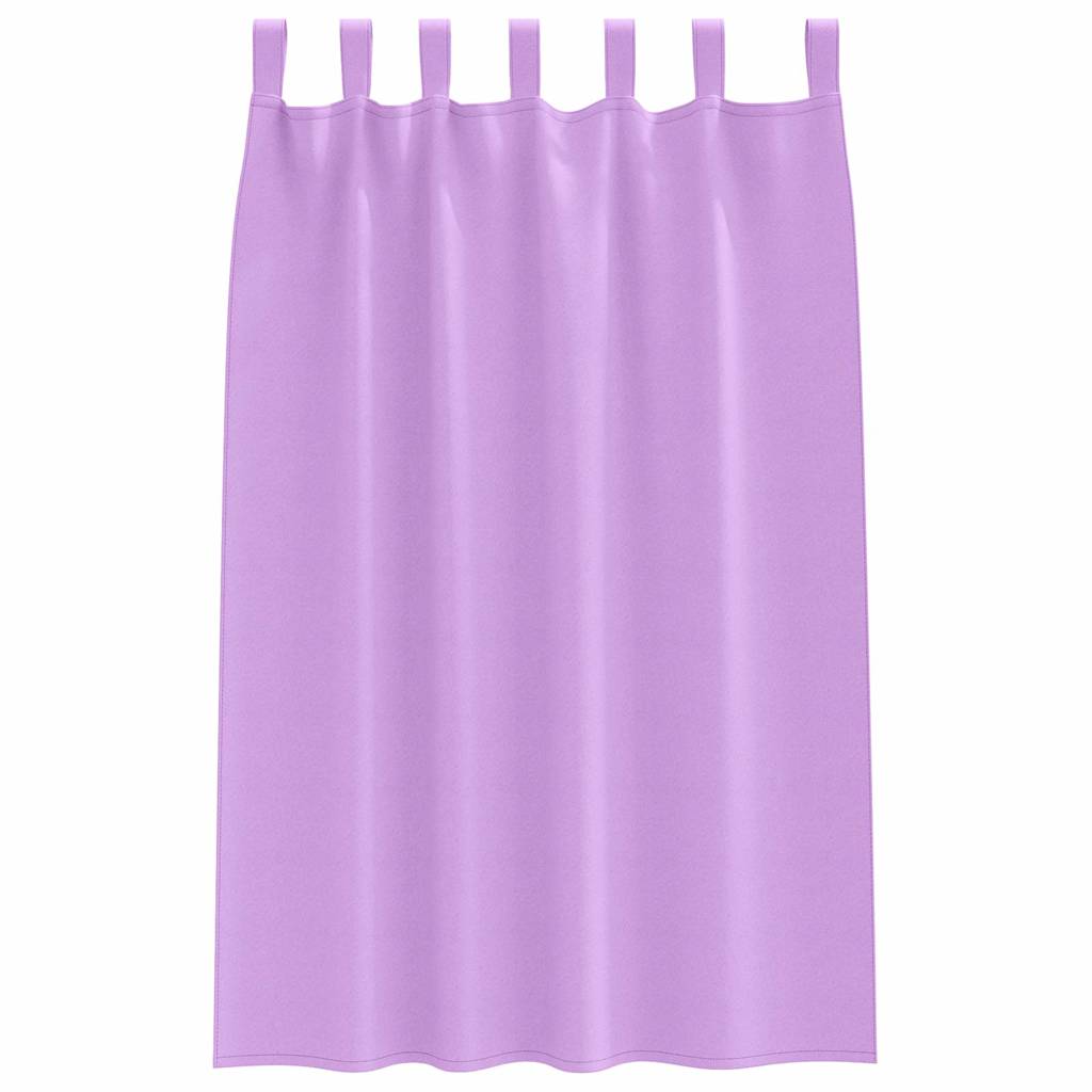 Verdunkelungs-Vorhänge mit Ringen 2 pcs Lila 175 x 140 cm