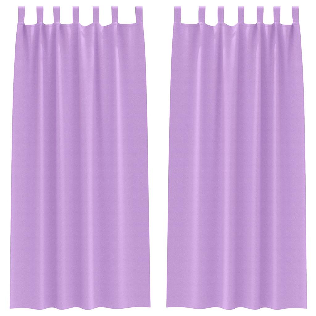 Verdunkelungs-Vorhänge mit Ringen 2 pcs Lila 225 x 140 cm