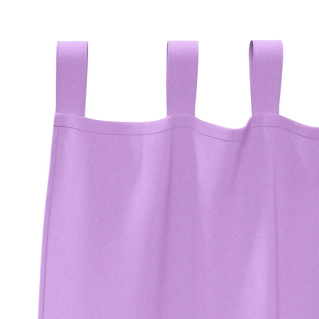 Verdunkelungs-Vorhänge mit Ringen 2 pcs Lila 245 x 140 cm