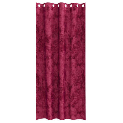 Samtvorhänge 2 stk. Weinrot 245 x 140 cm Samt