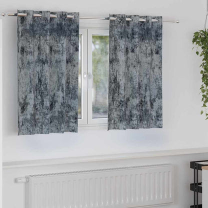 Samtvorhänge 2 stk. Silber Grau 140 x 140 cm Samt