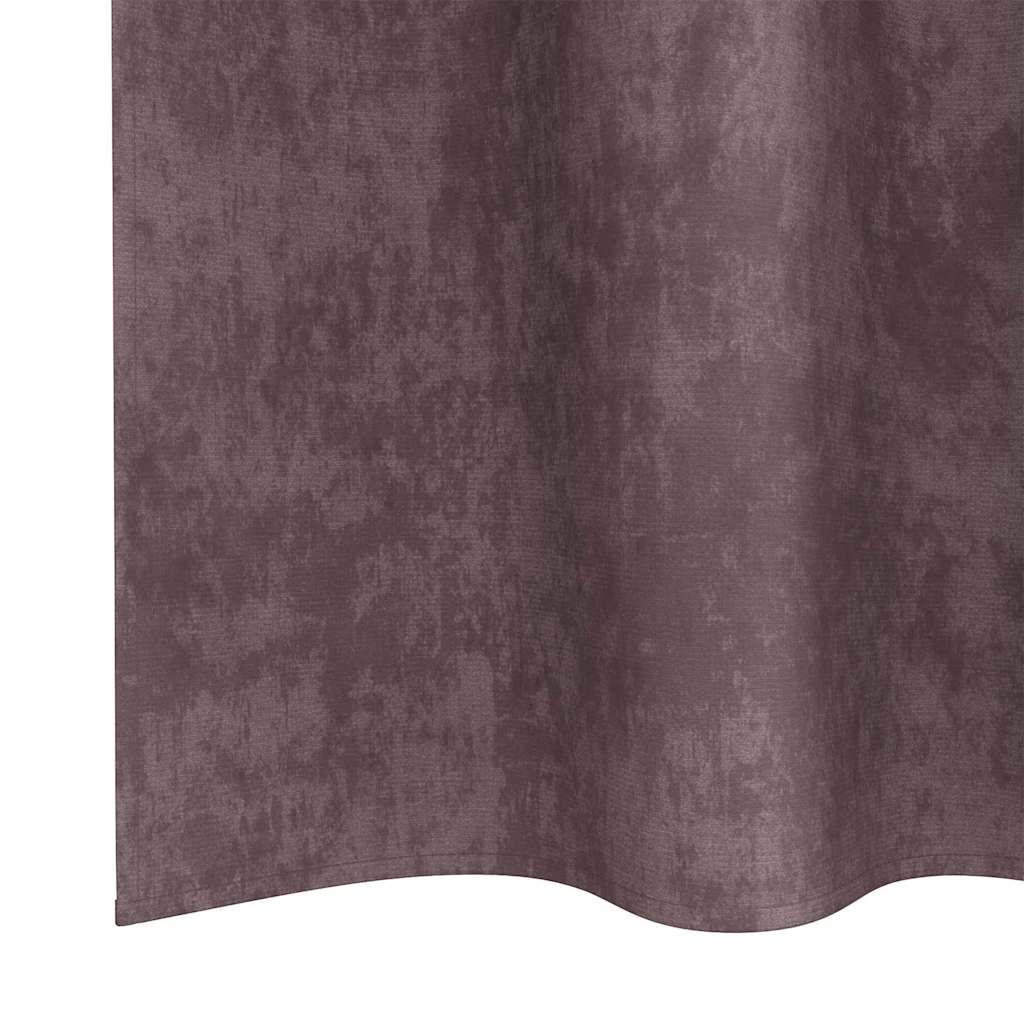 Samtvorhänge 2 stk. Braun 260 x 140 cm Samt