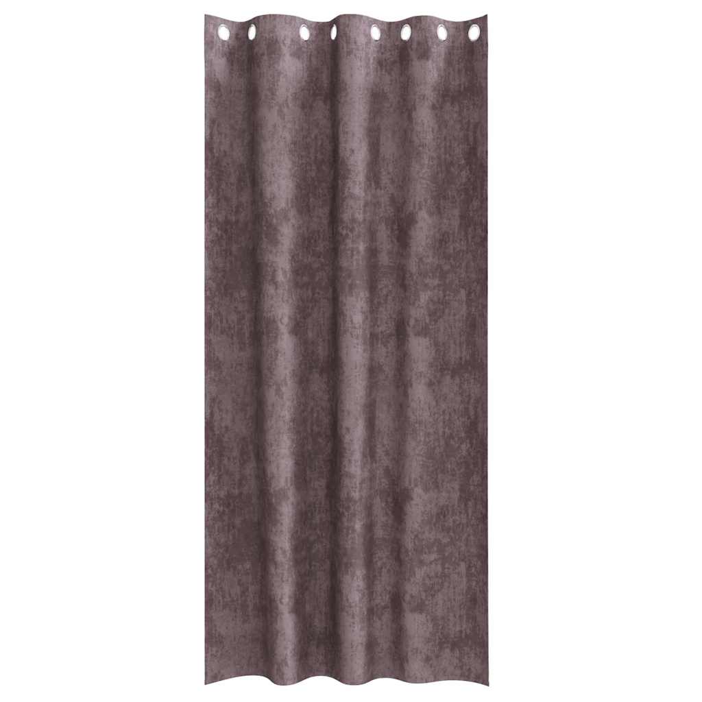 Samtvorhänge 2 stk. Braun 260 x 140 cm Samt
