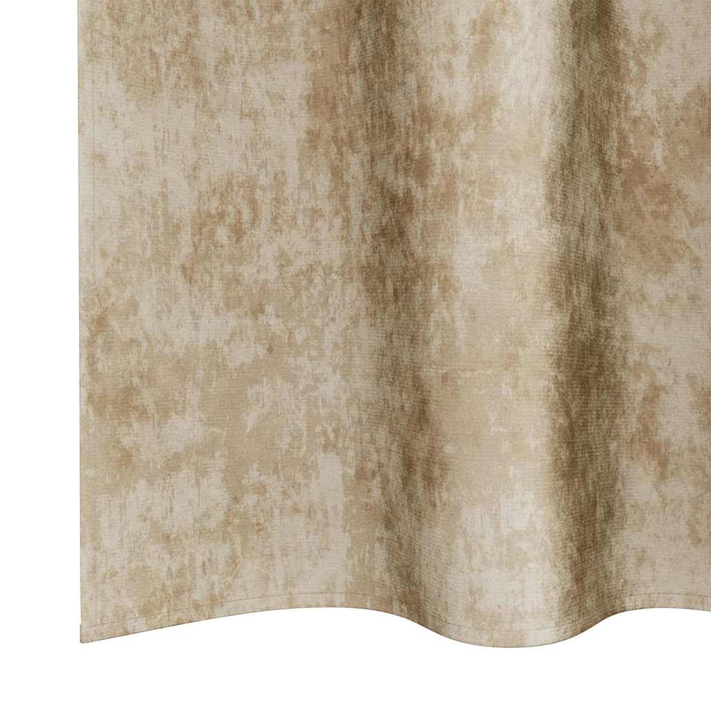 Samtvorhänge 2 stk. Creme 260 x 140 cm Samt
