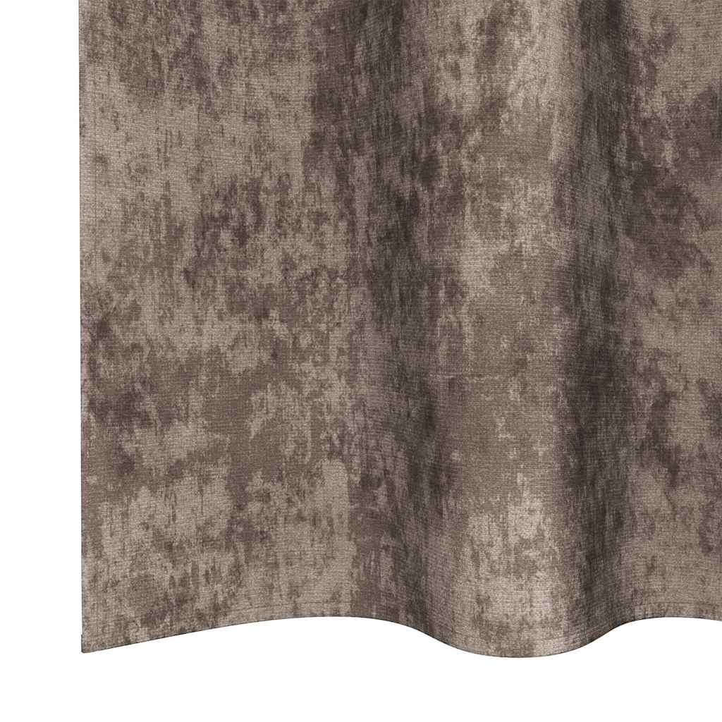 Samtvorhänge 2 stk. Cappuccino 245 x 140 cm Samt