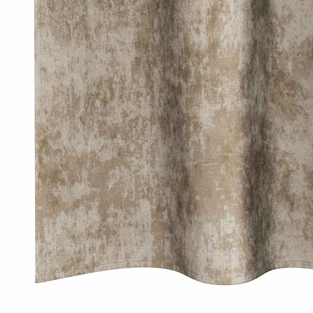 Samtvorhänge 2 stk. Champagner 175 x 140 cm Samt