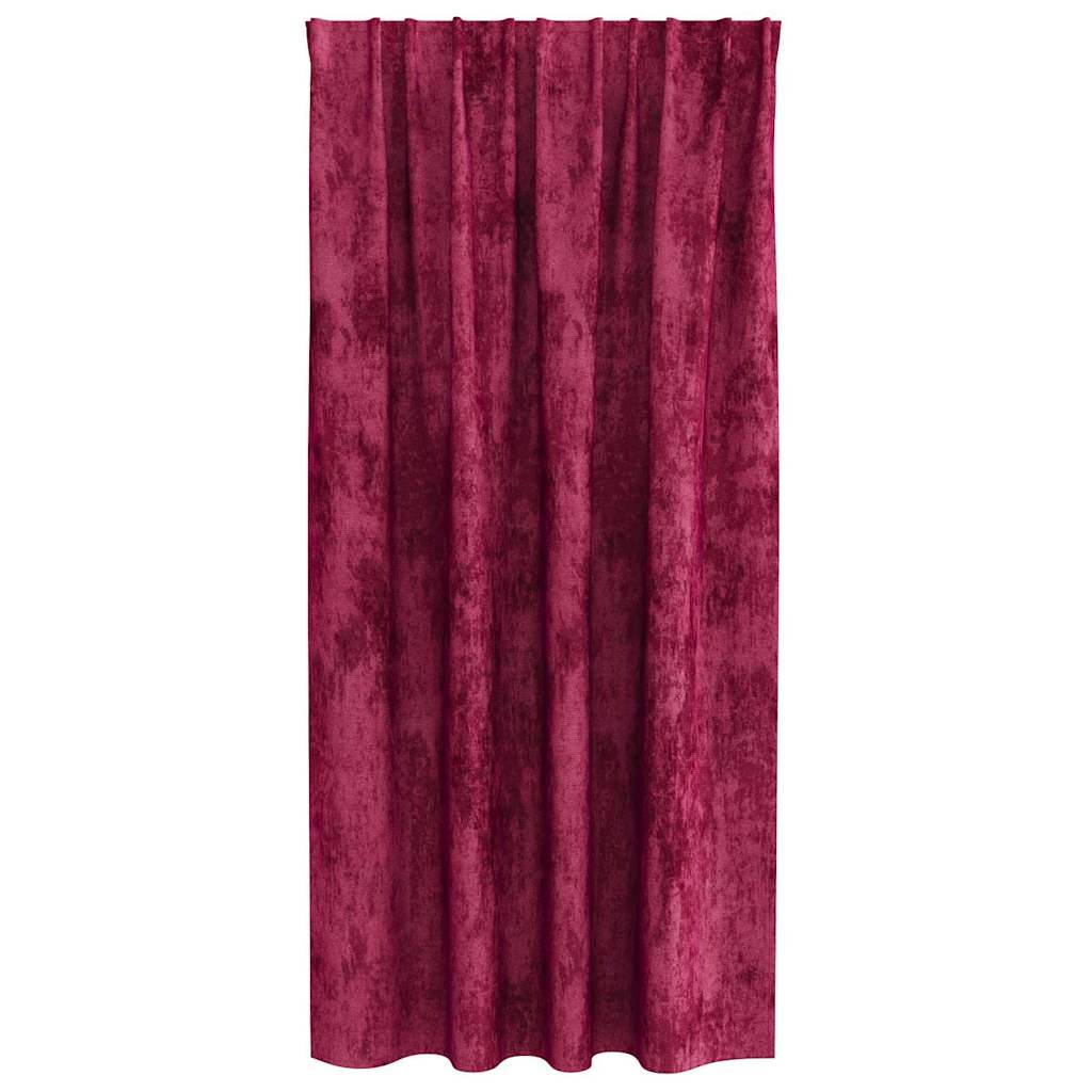 Samtvorhänge 2 stk. Weinrot 175 x 140 cm Samt