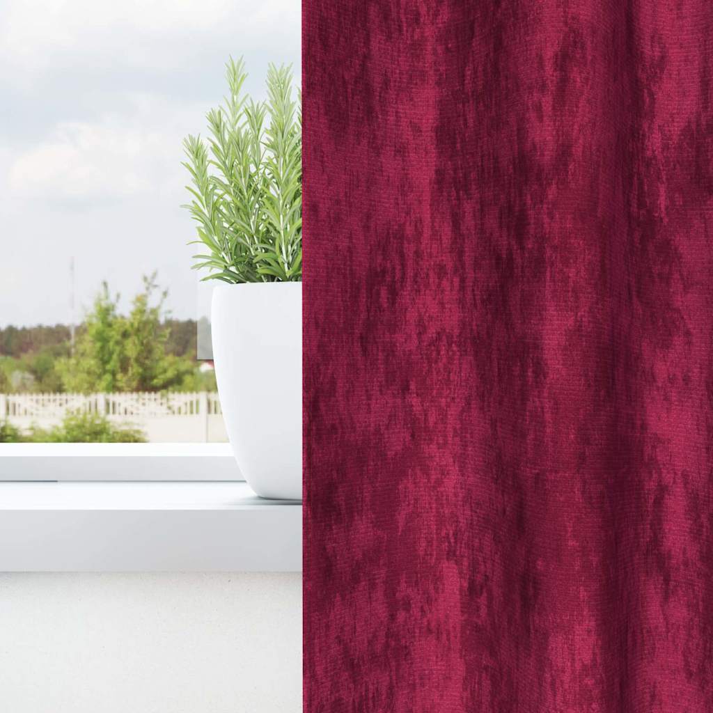 Samtvorhänge 2 stk. Weinrot 225 x 140 cm Samt