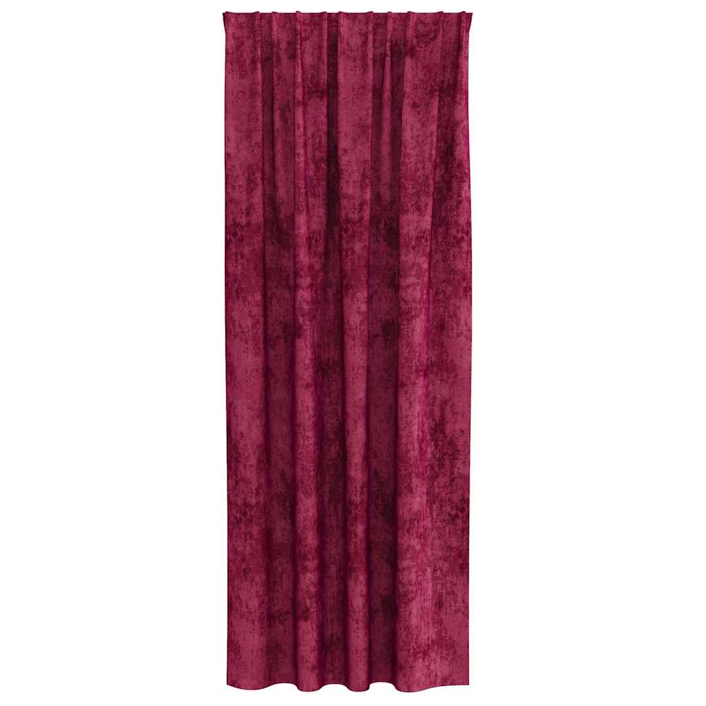 Samtvorhänge 2 stk. Weinrot 225 x 140 cm Samt