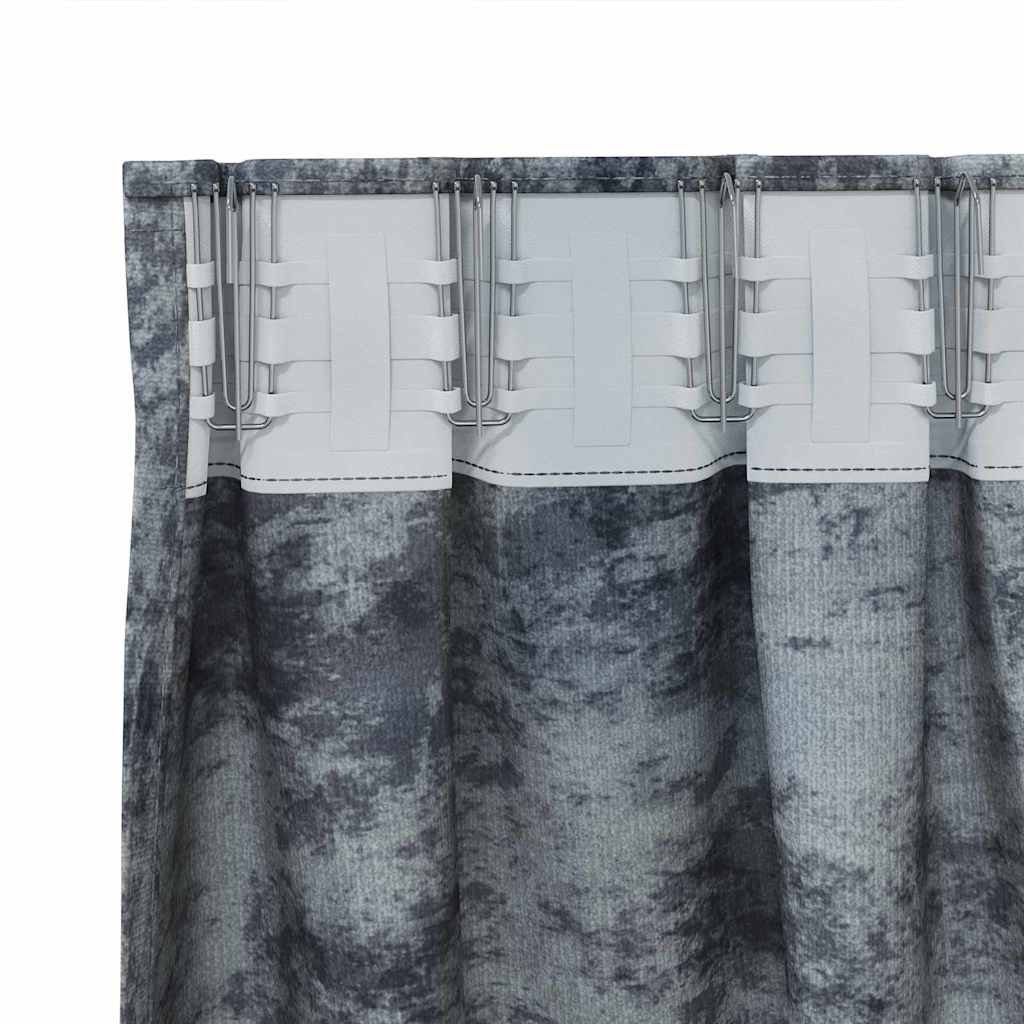 Samtvorhänge 2 stk. Silber Grau 260 x 140 cm Samt