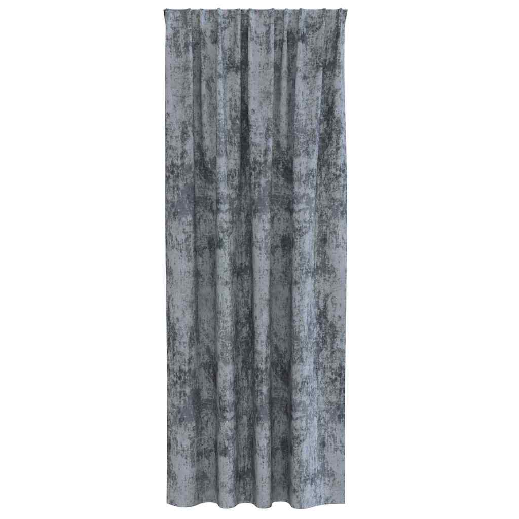 Samtvorhänge 2 stk. Silber Grau 260 x 140 cm Samt