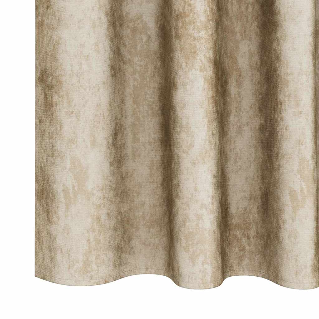Samtvorhänge 2 stk. Creme 175 x 140 cm Samt