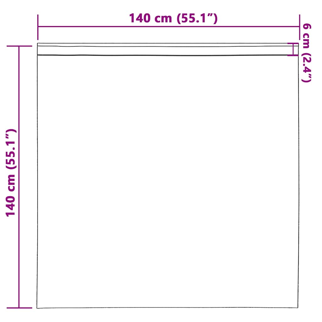 Samtvorhänge 2 stk. Champagner 140 x 140 cm Samt
