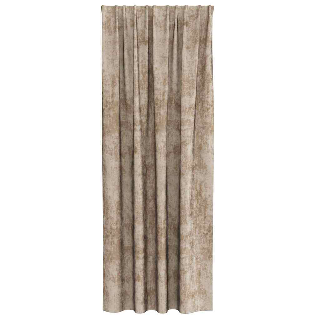 Samtvorhänge 2 stk. Champagner 245 x 140 cm Samt