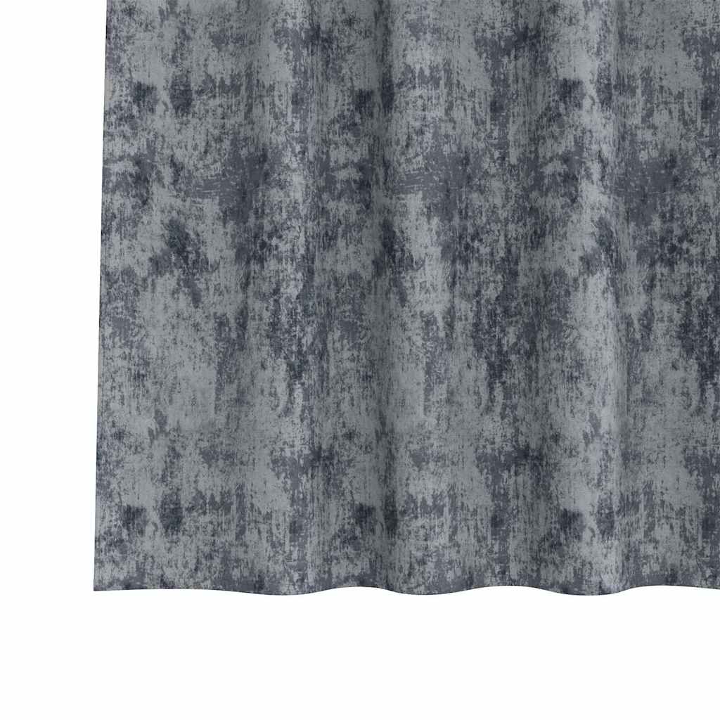 Samtvorhänge 2 stk. Silber Grau 140 x 140 cm Samt