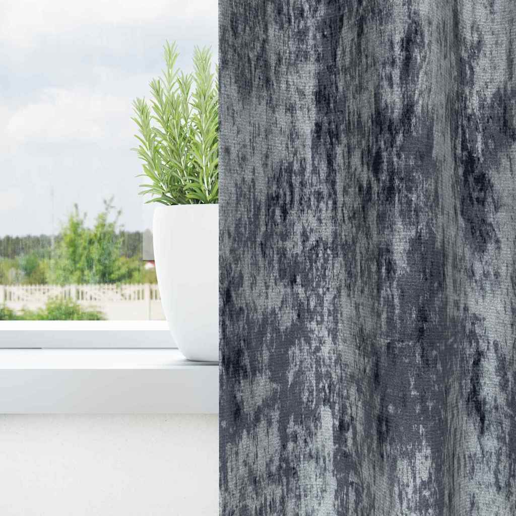 Samtvorhänge 2 stk. Silber Grau 225 x 140 cm Samt