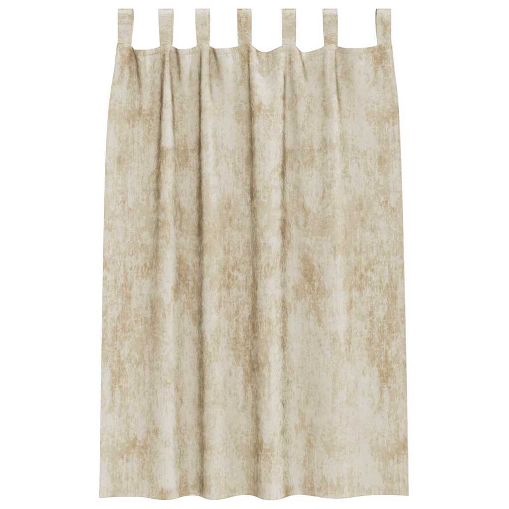 Samtvorhänge 2 stk. Creme 175 x 140 cm Samt