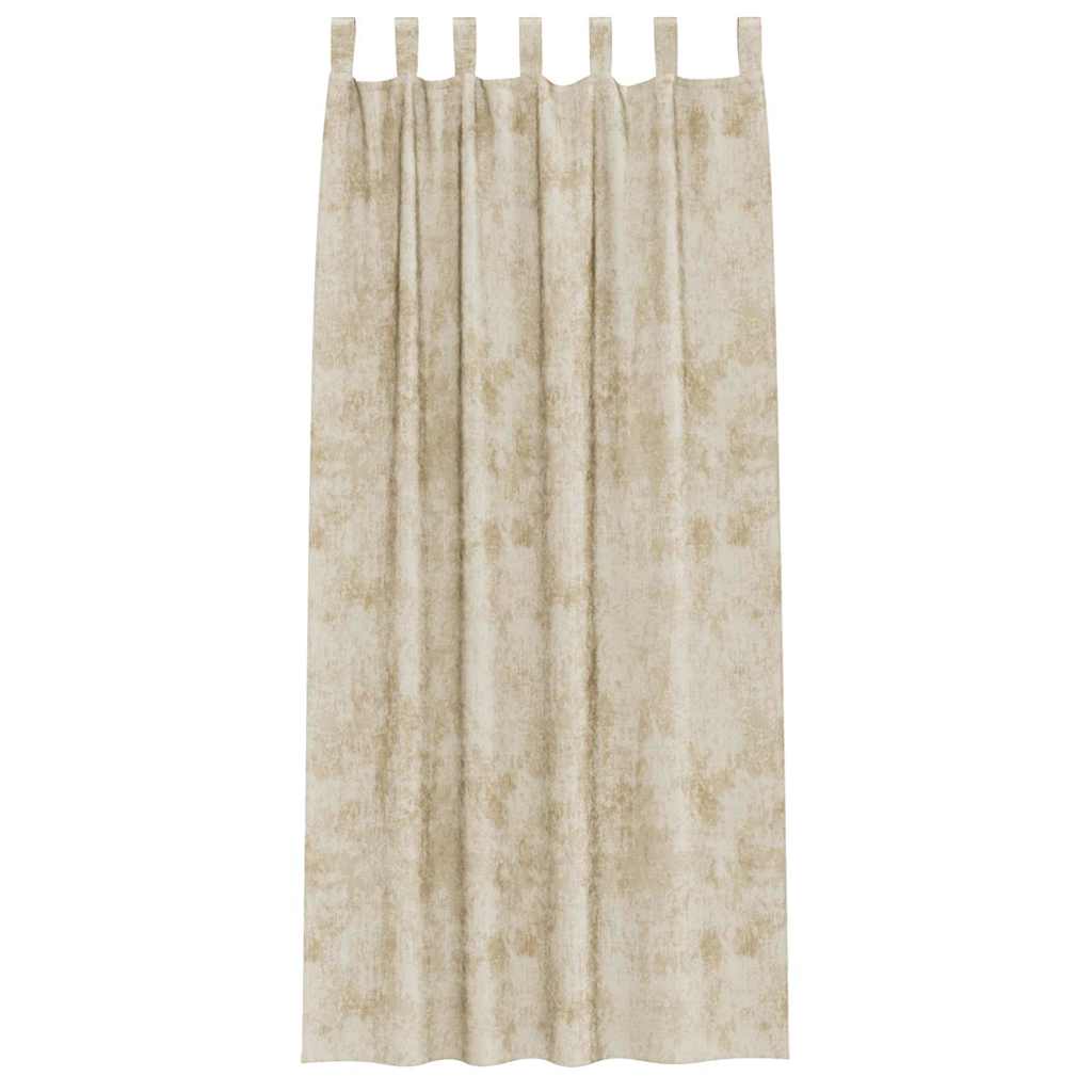 Samtvorhänge 2 stk. Creme 245 x 140 cm Samt
