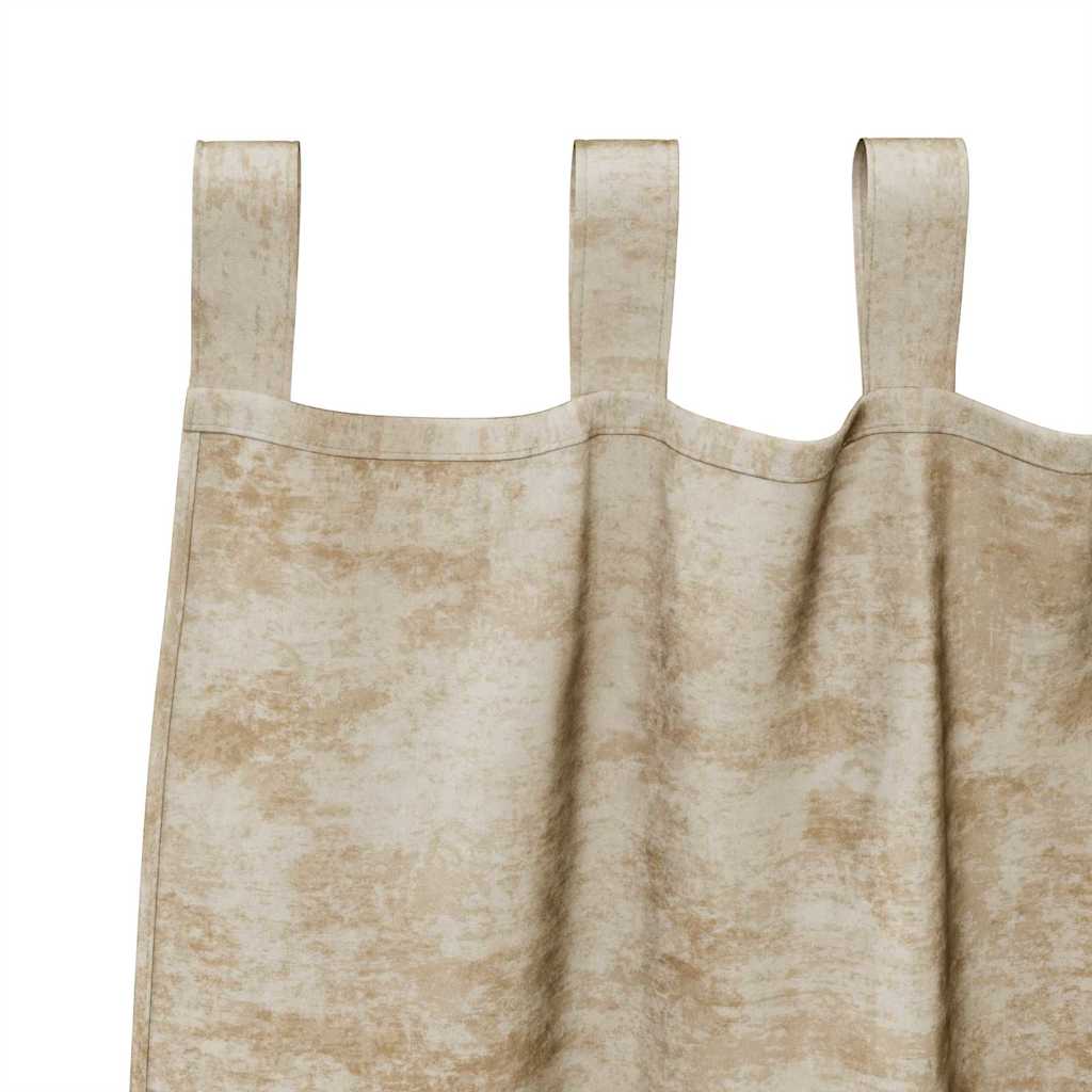 Samtvorhänge 2 stk. Creme 260 x 140 cm Samt