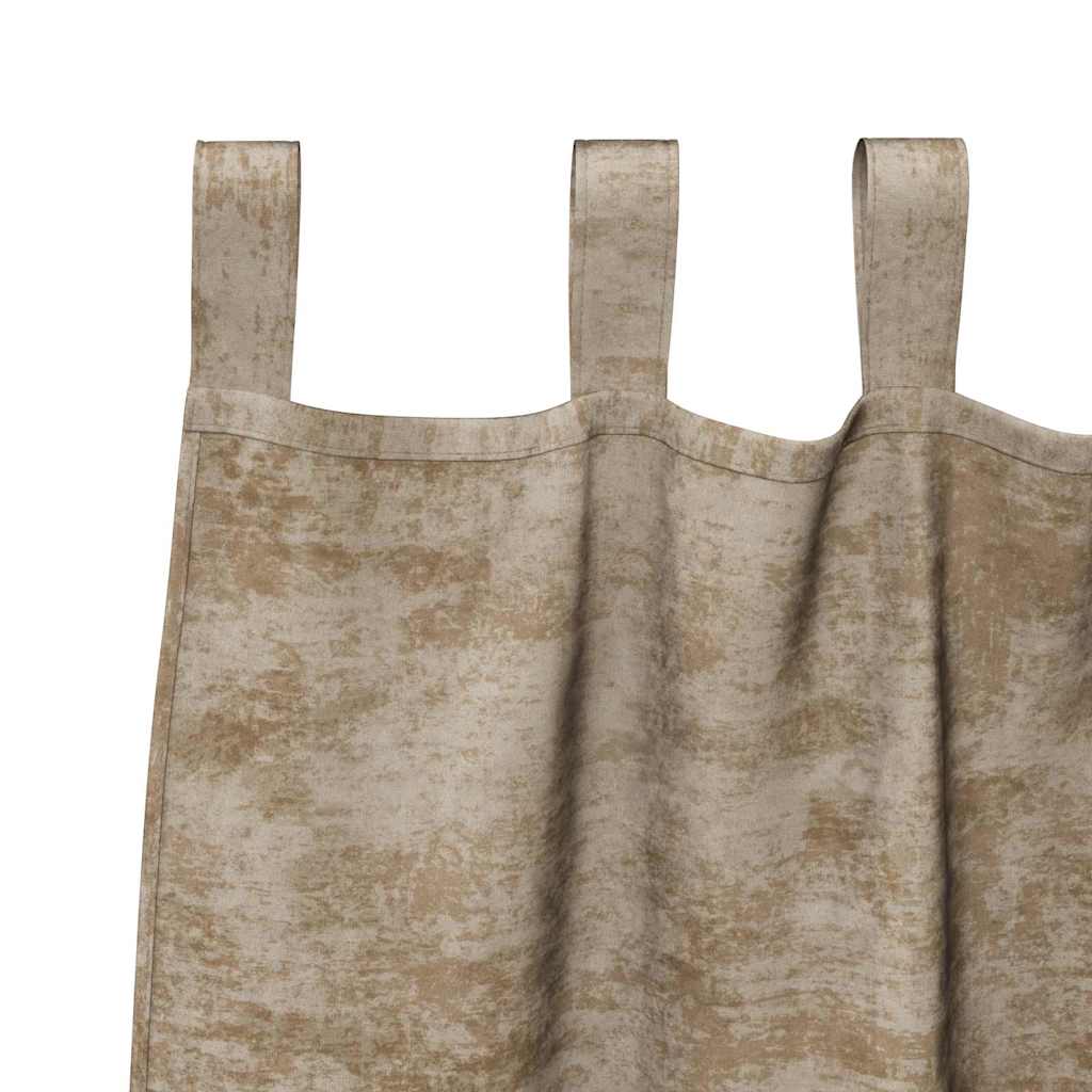 Samtvorhänge 2 stk. Champagner 225 x 140 cm Samt