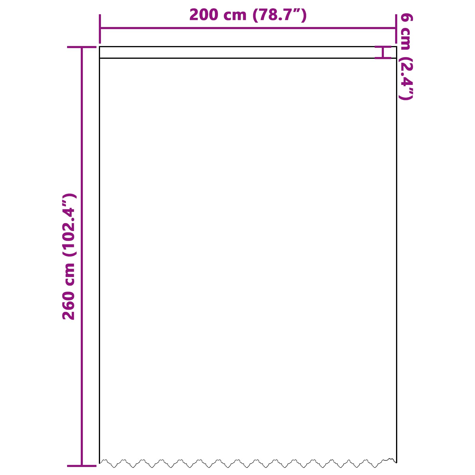 Spitzenvorhang mit Vorhängen Floral Weiß 260x200cm Polyester