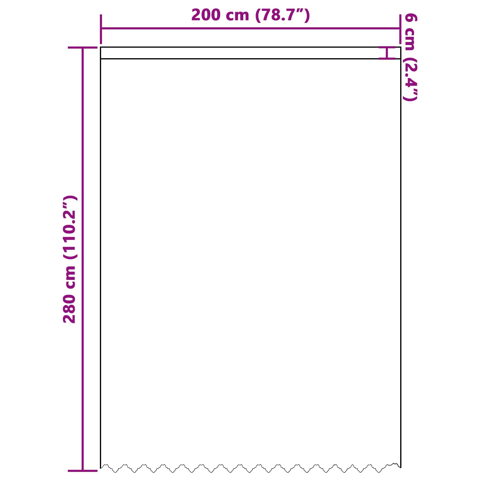 Spitzenvorhang mit Vorhängen Floral Weiß 280 x 200 cm Polyester