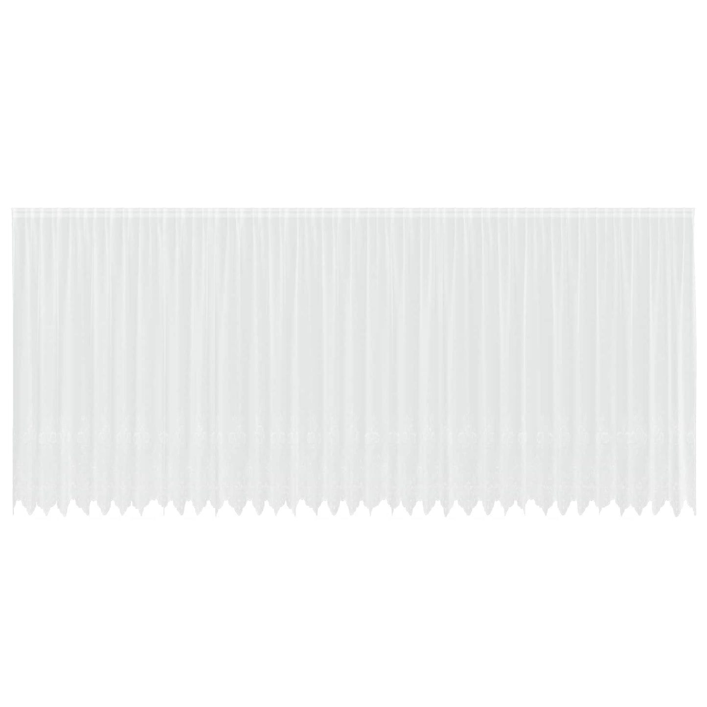 Spitzenvorhang mit Vorhängen Weiß 900 x 240 cm Polyester