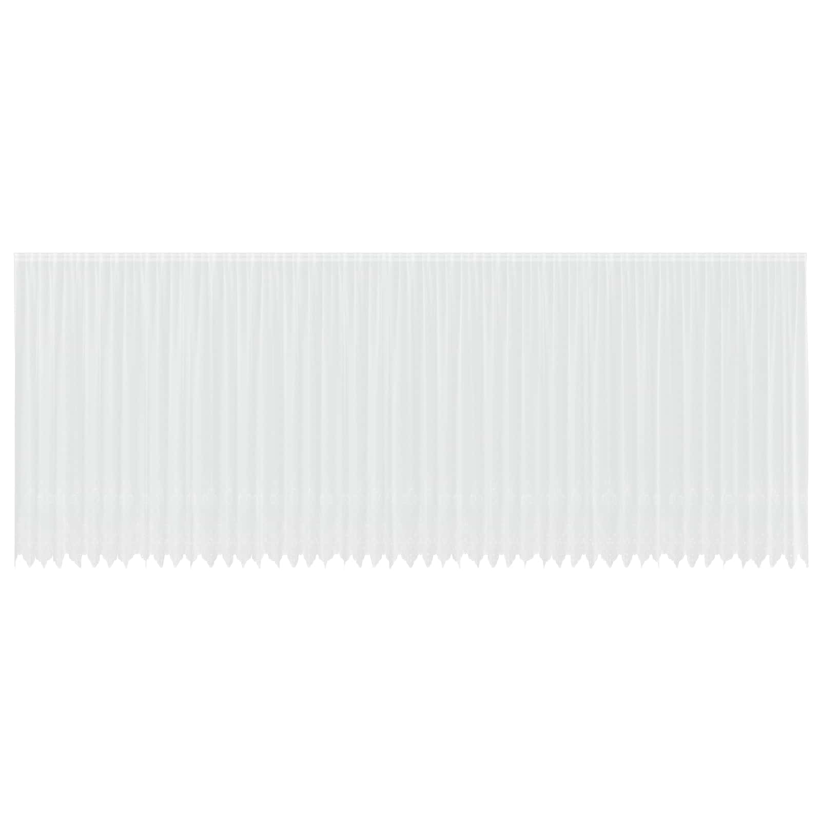Spitzenvorhang mit Vorhängen Weiß 260 x 1200 cm Polyester