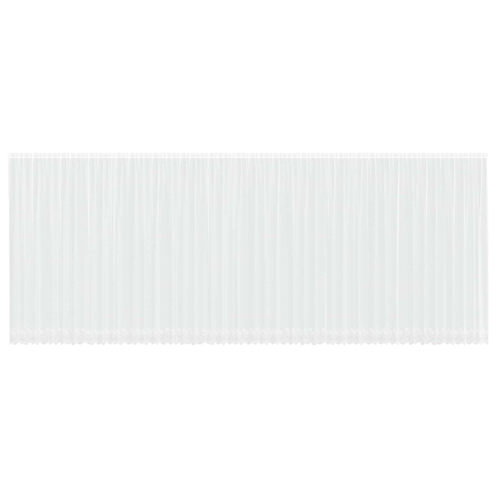 Spitzenvorhang mit Vorhängen Weiß 1200 x 280 cm Polyester