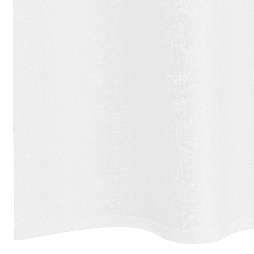 Voile-Vorhang 2 stk. Weiß 175 x 140 cm Polyester