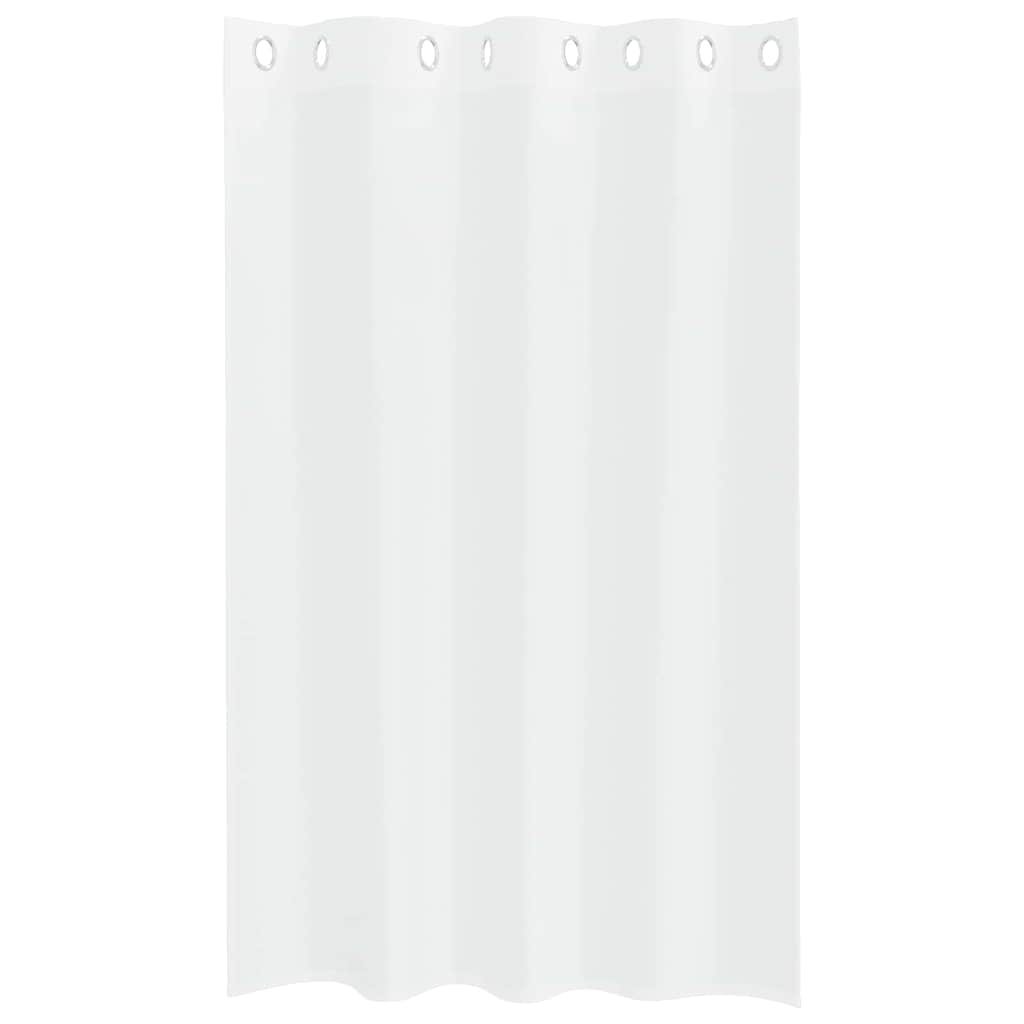 Voile-Vorhang 2 stk. Weiß 175 x 140 cm Polyester