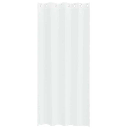 Voile-Vorhang 2 stk. Weiß 245 x 140 cm Polyester
