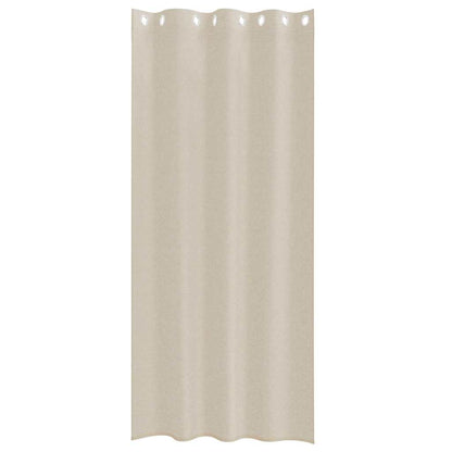 Voile-Vorhang 2 stk. Sand 245 x 140 cm Polyester
