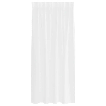 Voile-Vorhang 2 stk. Weiß 140 x 175 cm Polyester