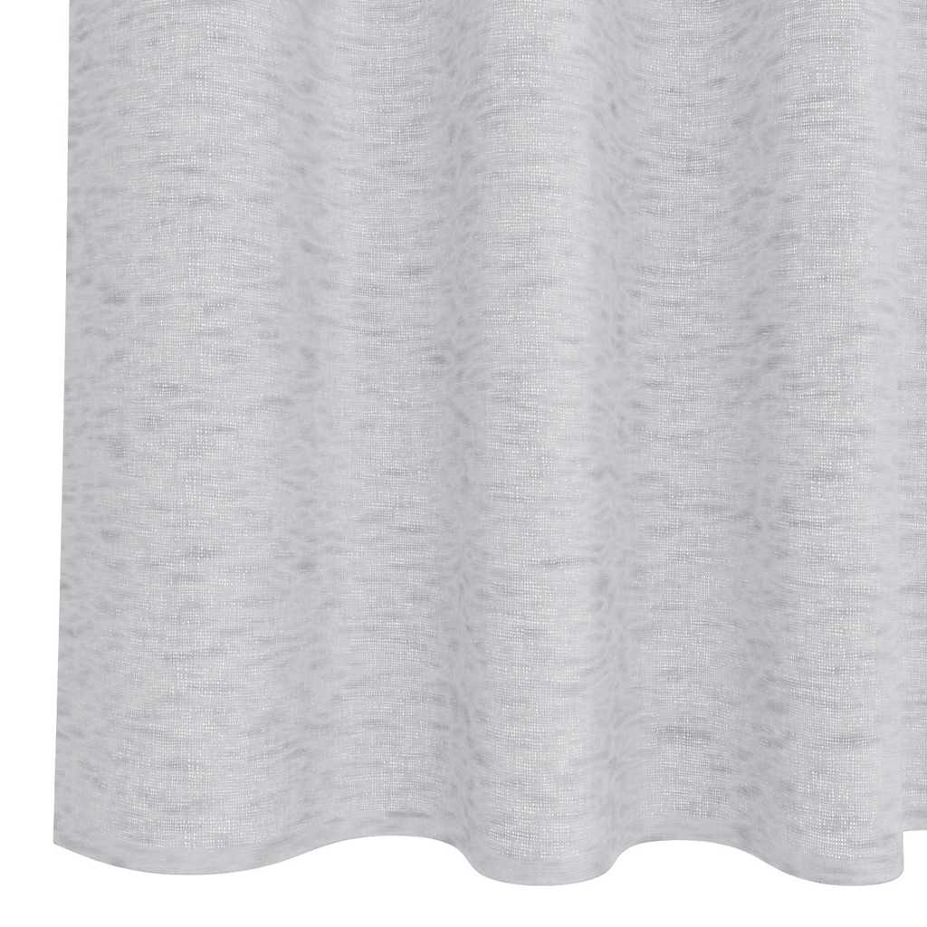 Voile-Vorhang 2 stk. Hellgrau 140 x 140 cm Polyester