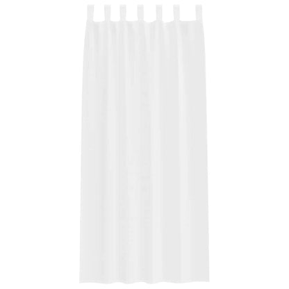 Voile-Vorhang 2 stk. Weiß 245 x 140 cm Polyester