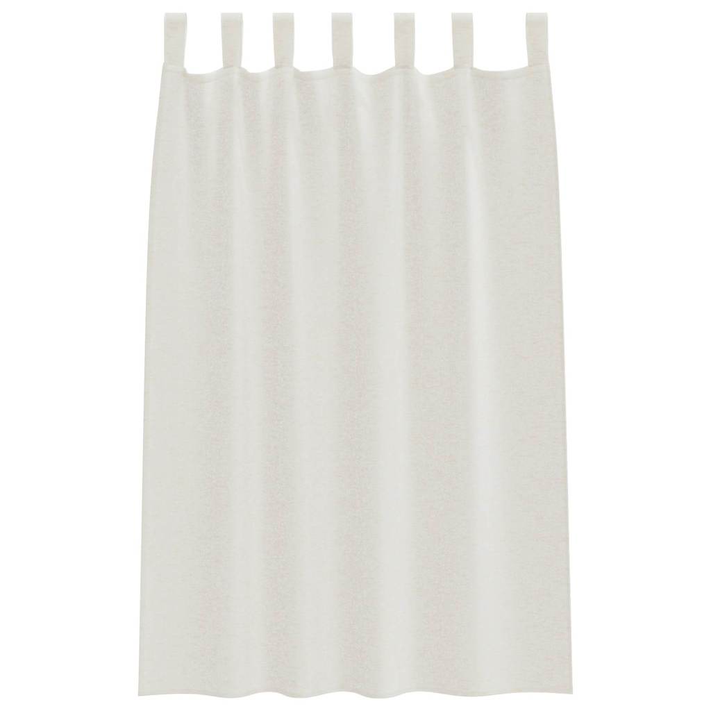 Voile-Vorhang 2 stk. Creme 175 x 140 cm Polyester