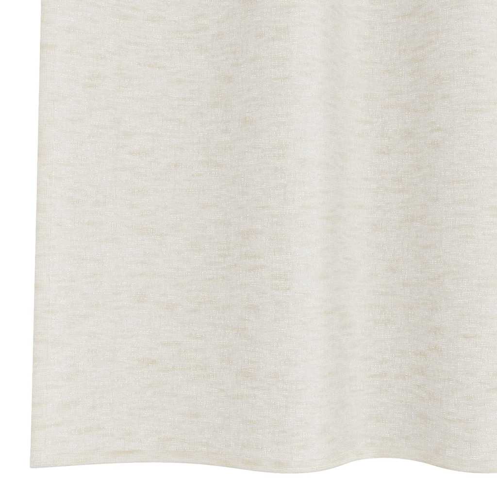 Voile-Vorhang 2 stk. Creme 245 x 140 cm Polyester