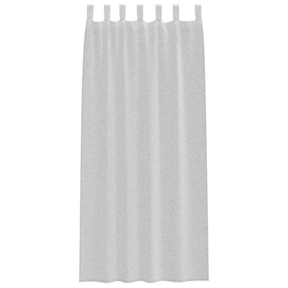 Voile-Vorhang 2 stk. Hellgrau 245 x 140 cm Polyester