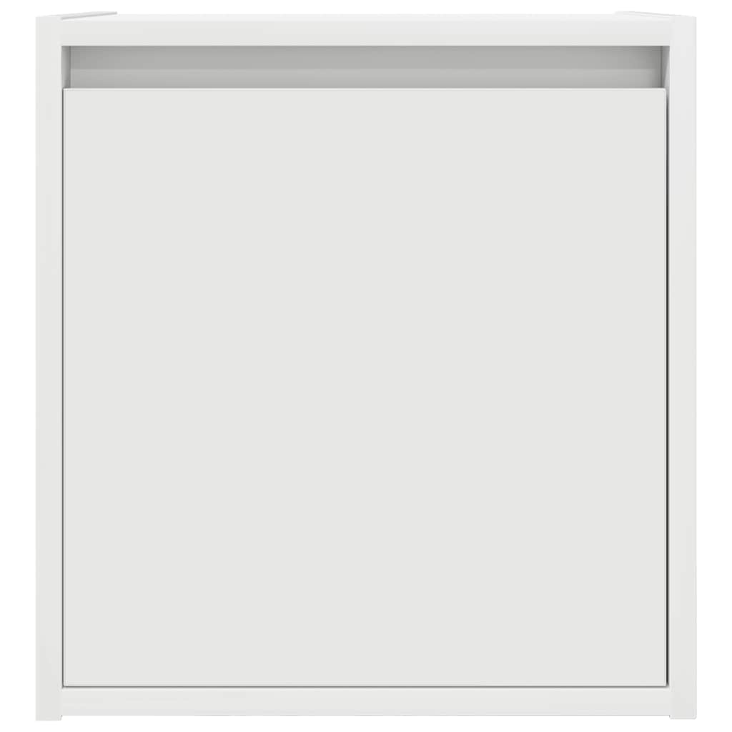 Wall-mounted bedside table white 38x34x40 cm