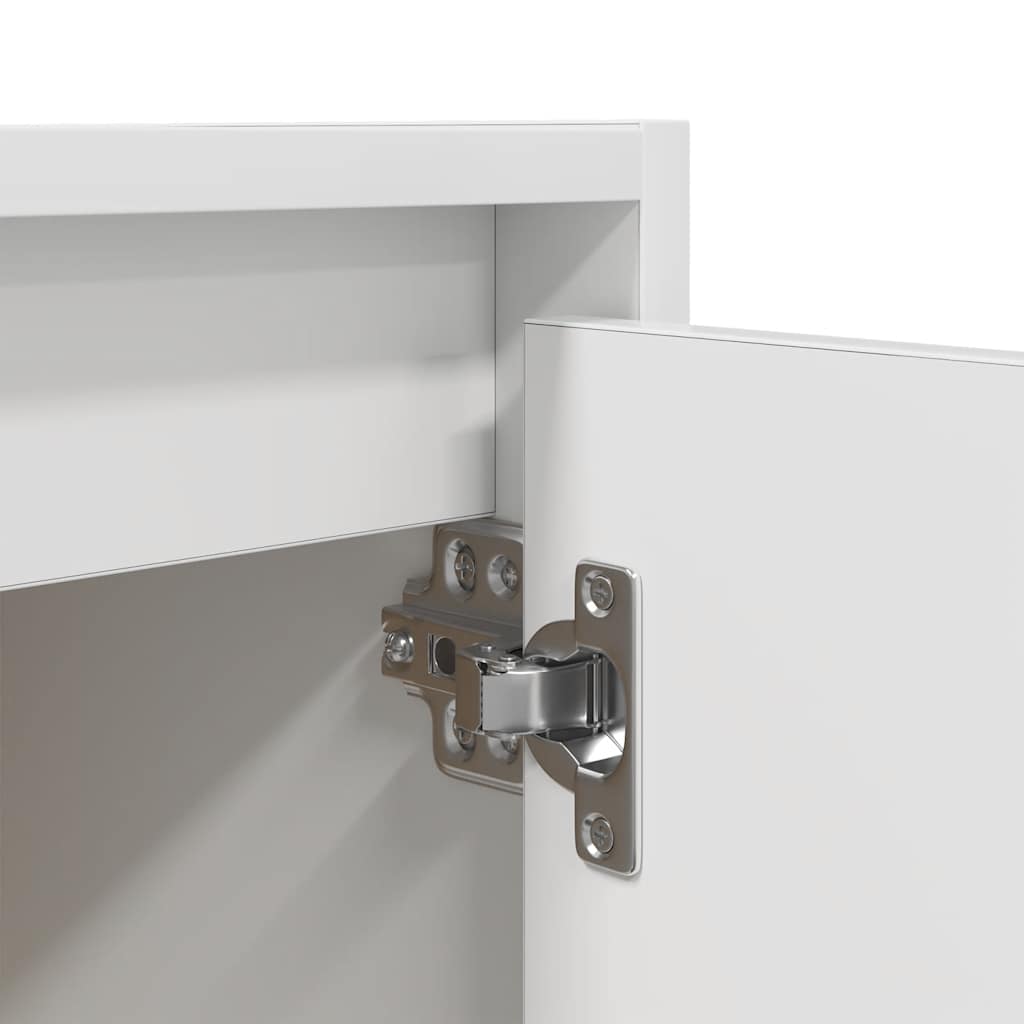 Wall-mounted bedside table white 38x34x40 cm
