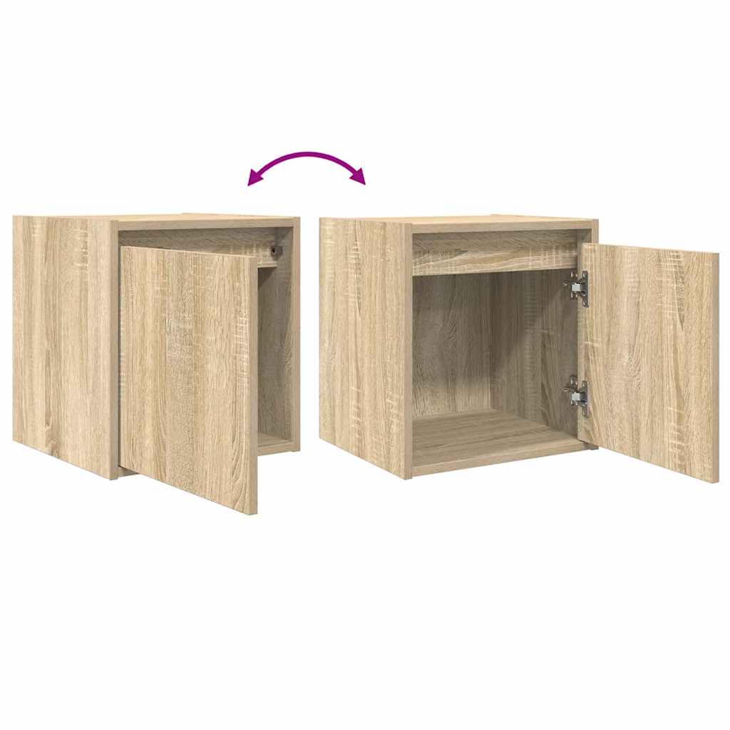 Wand-Nachttisch Sonoma-Eiche 38x34x40 cm