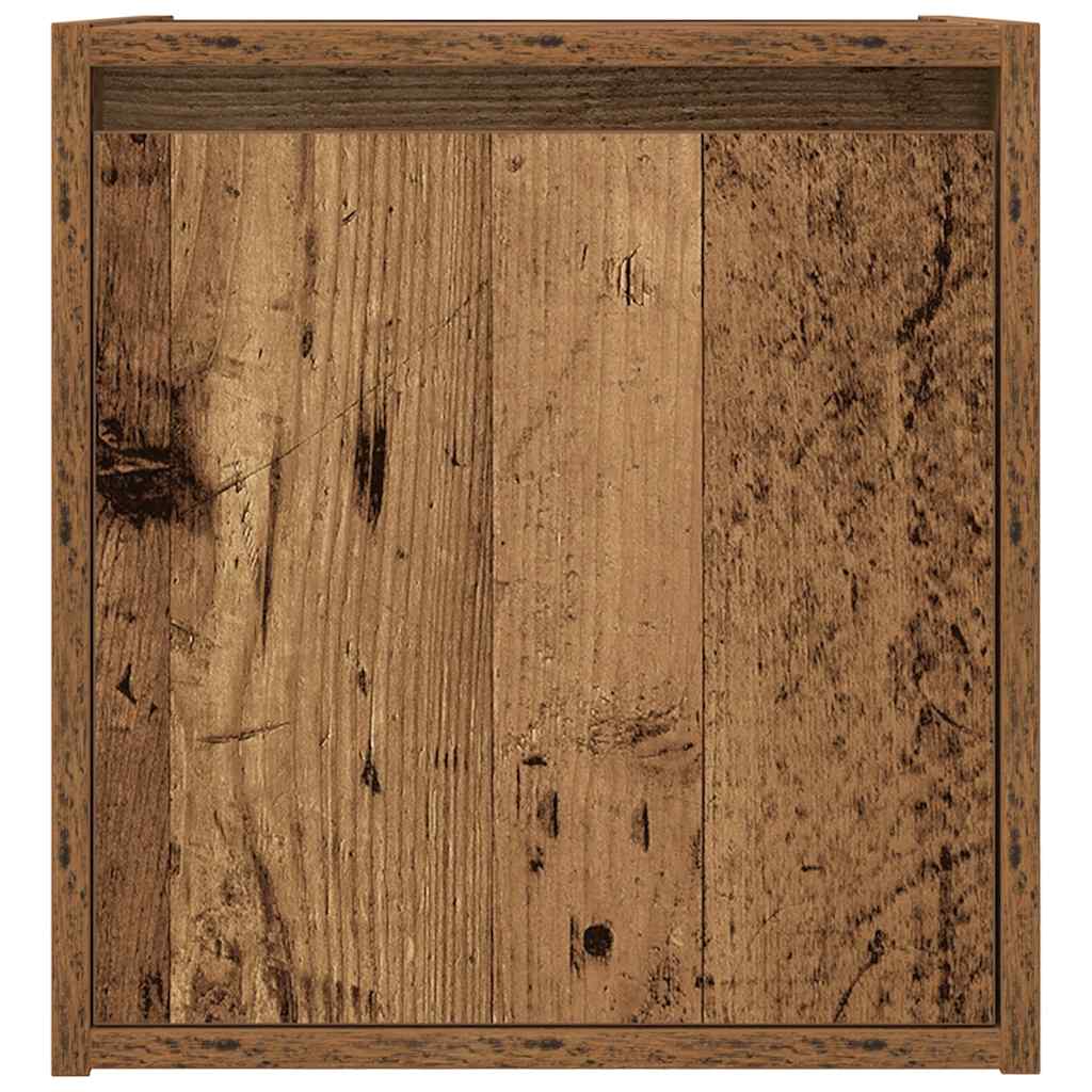Wall-mounted bedside tables (2 pieces), reclaimed wood look, 38x34x40 cm
