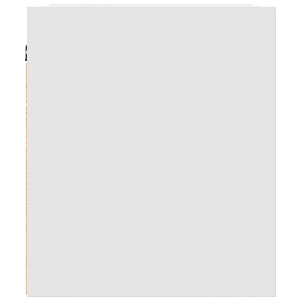 Wall-mounted bedside table white 38x34x40 cm